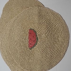 Braided Watermelon Place Mats (4)